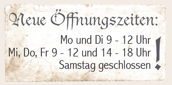 Neue Öffnungszeiten
